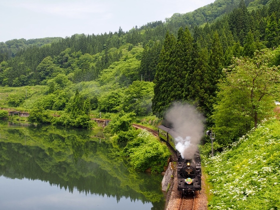 Steam Locomotive in Koriyama